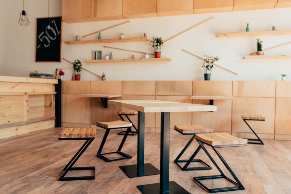 Coffee tables in a living room