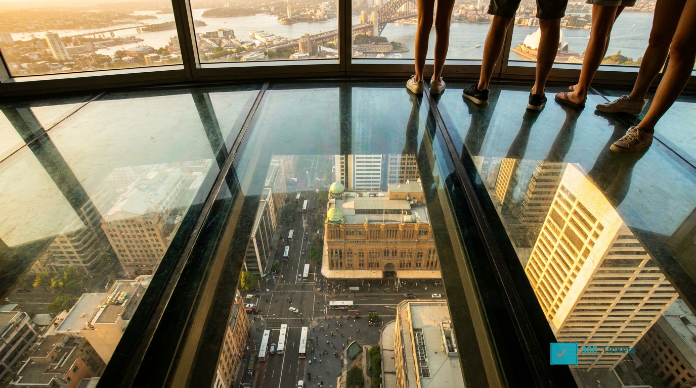Sydney Tower Eye observation deck city view